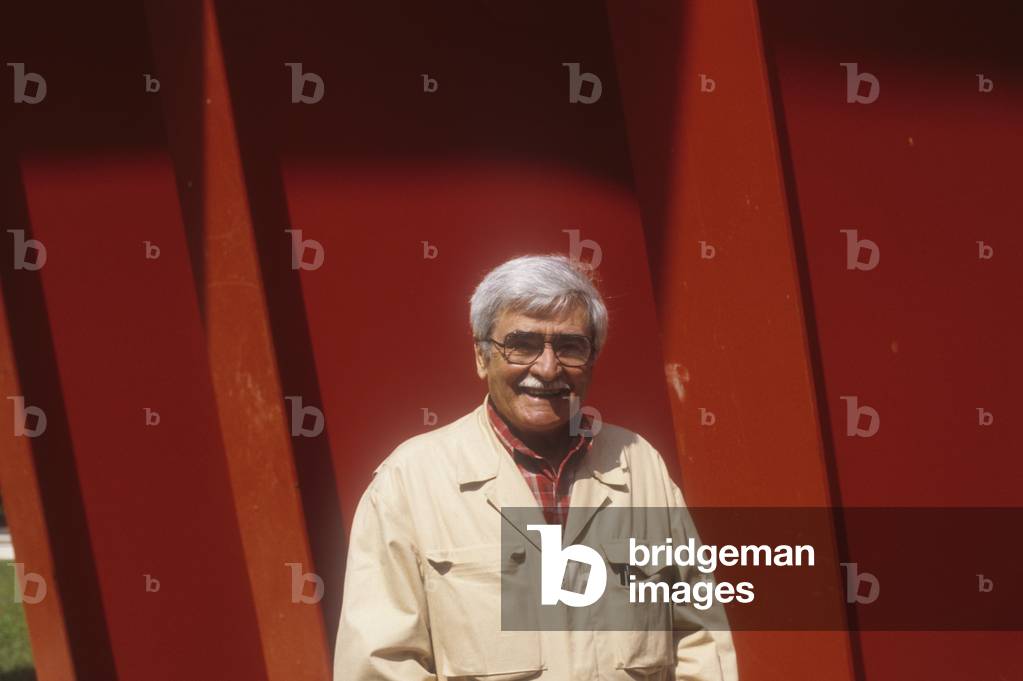 Bild von Fotografie "Alberto Burri" 1984 von Alberto Burri