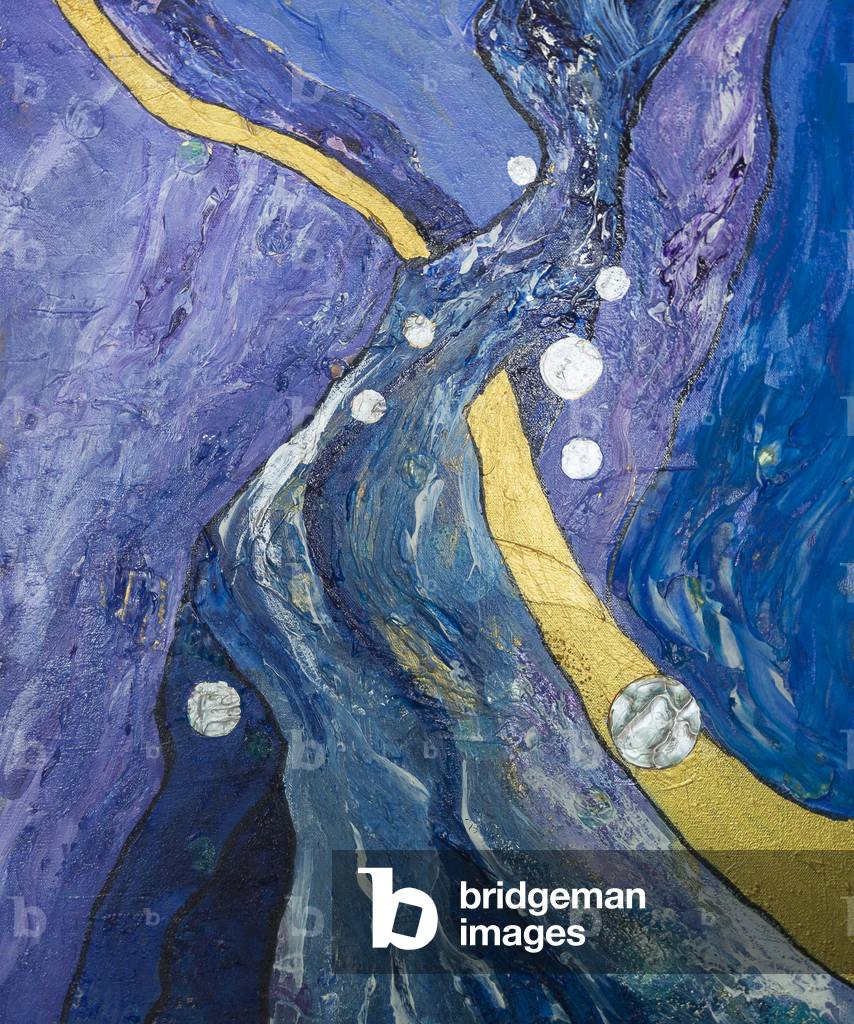 Immagine di Dipinto "Rapsodia in Blu" 2019 di Margaret Coxall