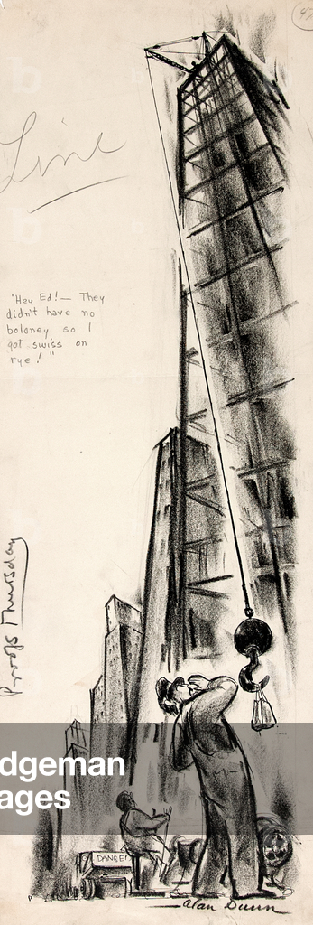 Hey, Ed!, 1929 (Buntstift)