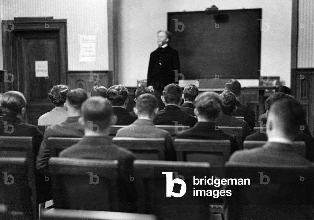Immagine di Fotografia "Altoparlanti Accademia", b/w