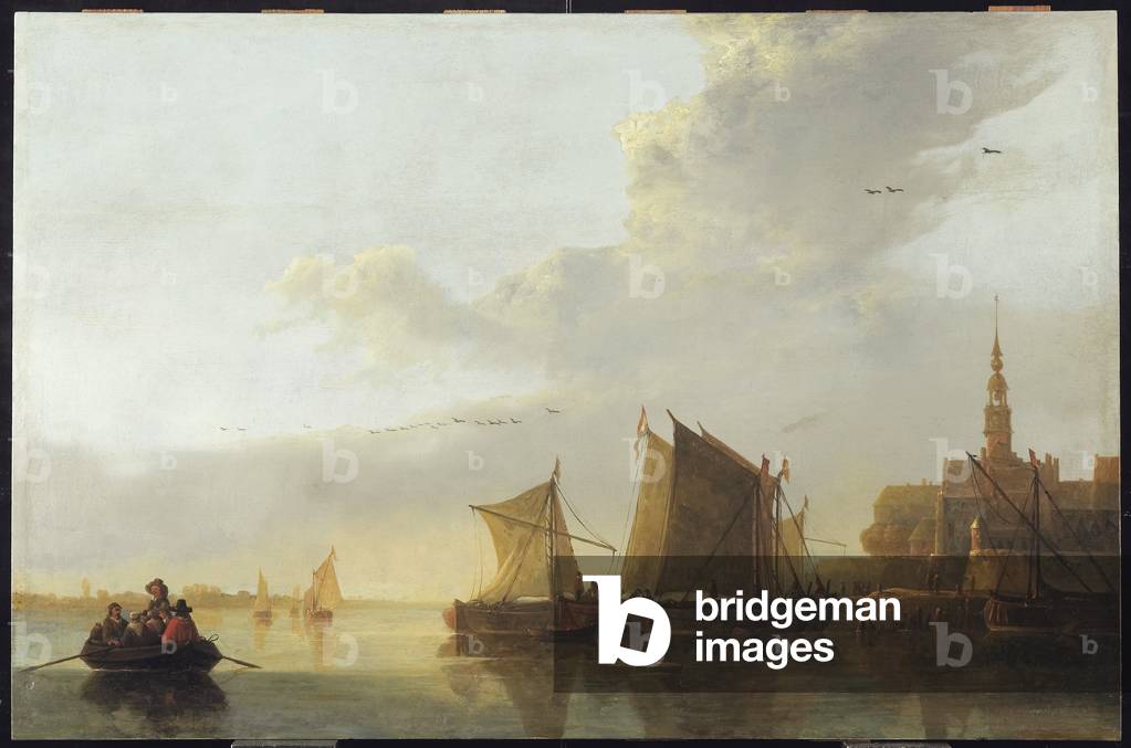 Ansicht von Dordrecht, um 1655 (Öl auf Holz)