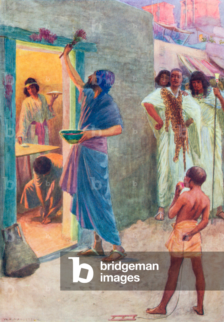 Immagine di Stampa "La prima Pasqua (litografia a colori)" 1901 di William Henry Margetson