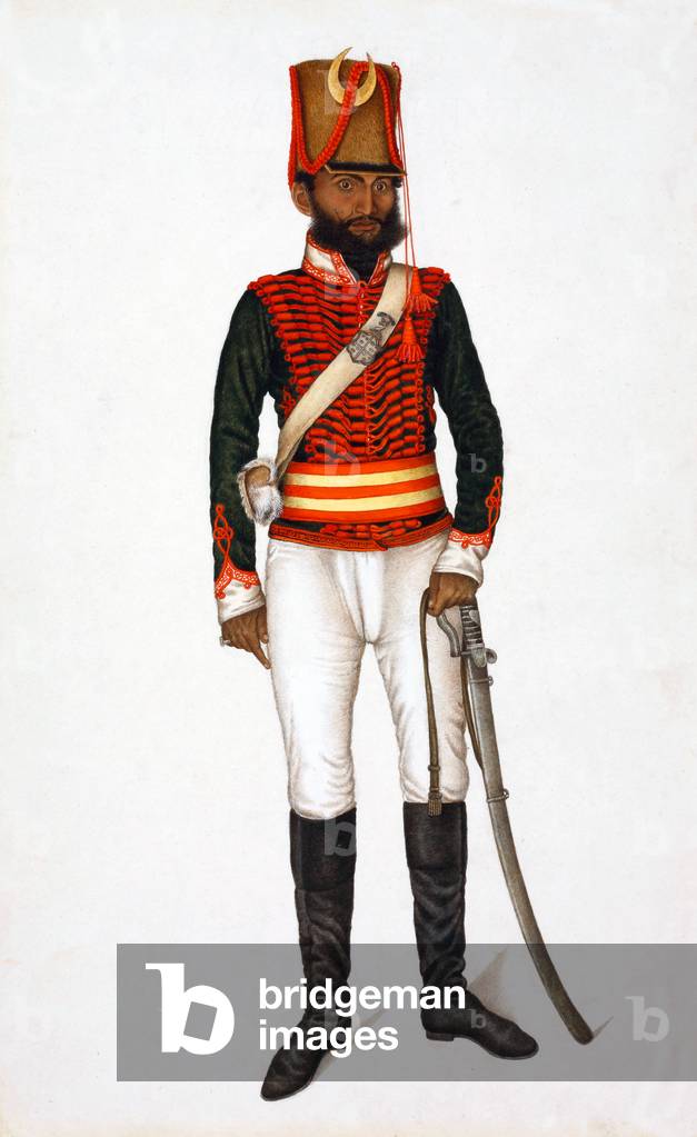 Image of India Native soldier in the uniform of Skinner's Horse, Delhi,