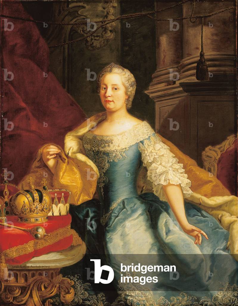 Immagine di Dipinto "Ritratto di Imperatrice Maria Teresa", 1749 di Johann-Gottfried Auerbach