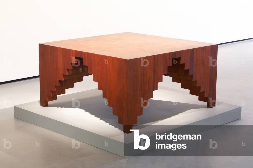 Ziggurat Table, 1980 (Honduran mahogany)