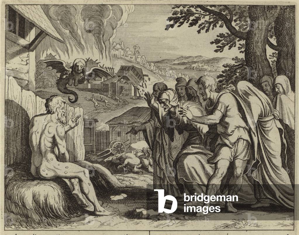 The suffering of Job (engraving)