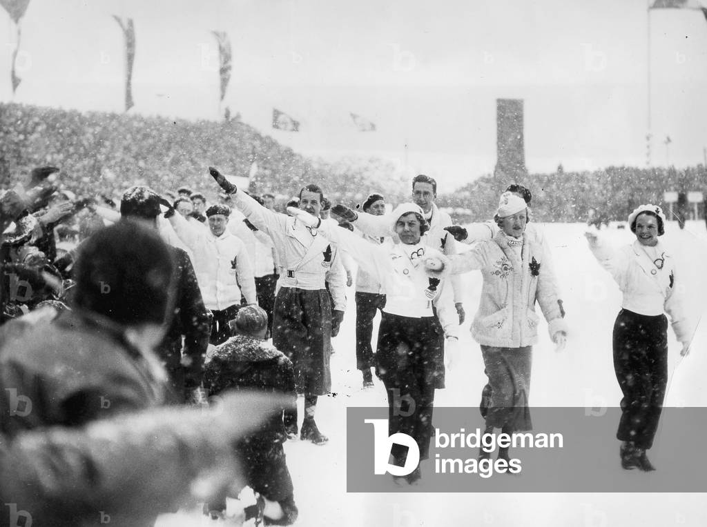 Image of Opening ceremony of the Olympic games at Garmisch ...