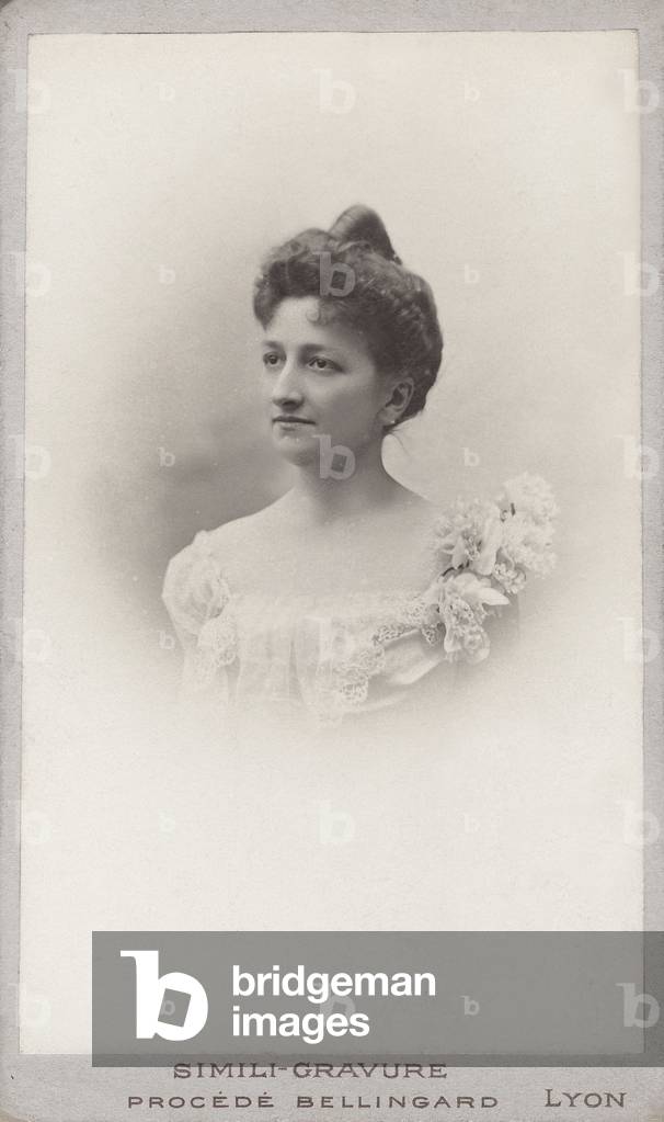 Signora Muller, 1899 circa, foto di Bellingard a Lione (Francia)