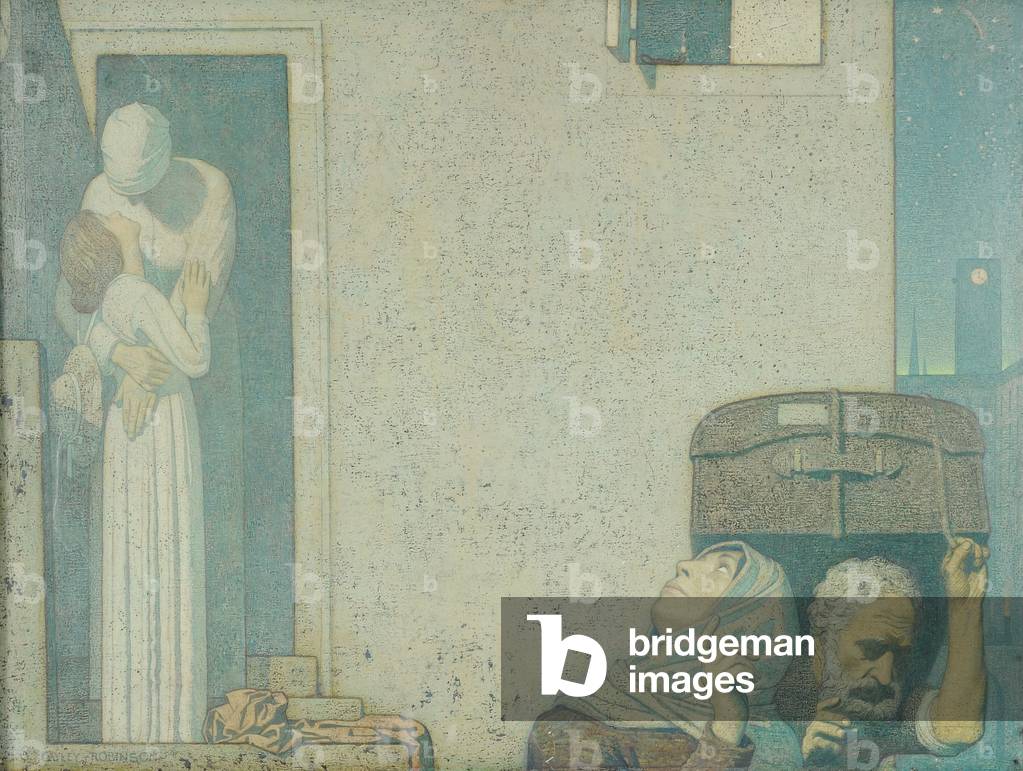 Immagine di Dipinto "Il Addio", c.1907 di Frederick Cayley Robinson