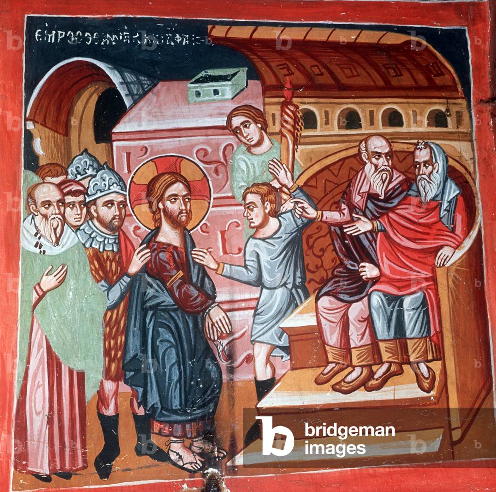 Christus vor Kaiphas, 1494 (Wandgemälde)