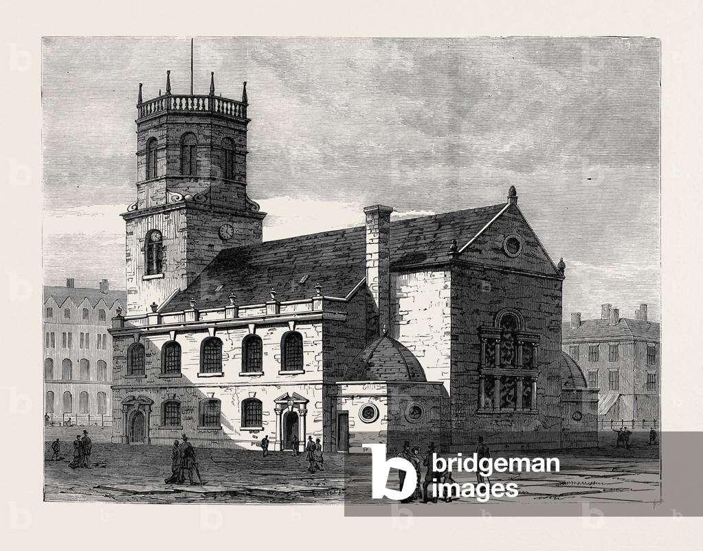 Image de Gravure représentant St. L'église Saint-Pierre Liverpool la cathédrale du Nouveau Diocèse 1880 1880, 