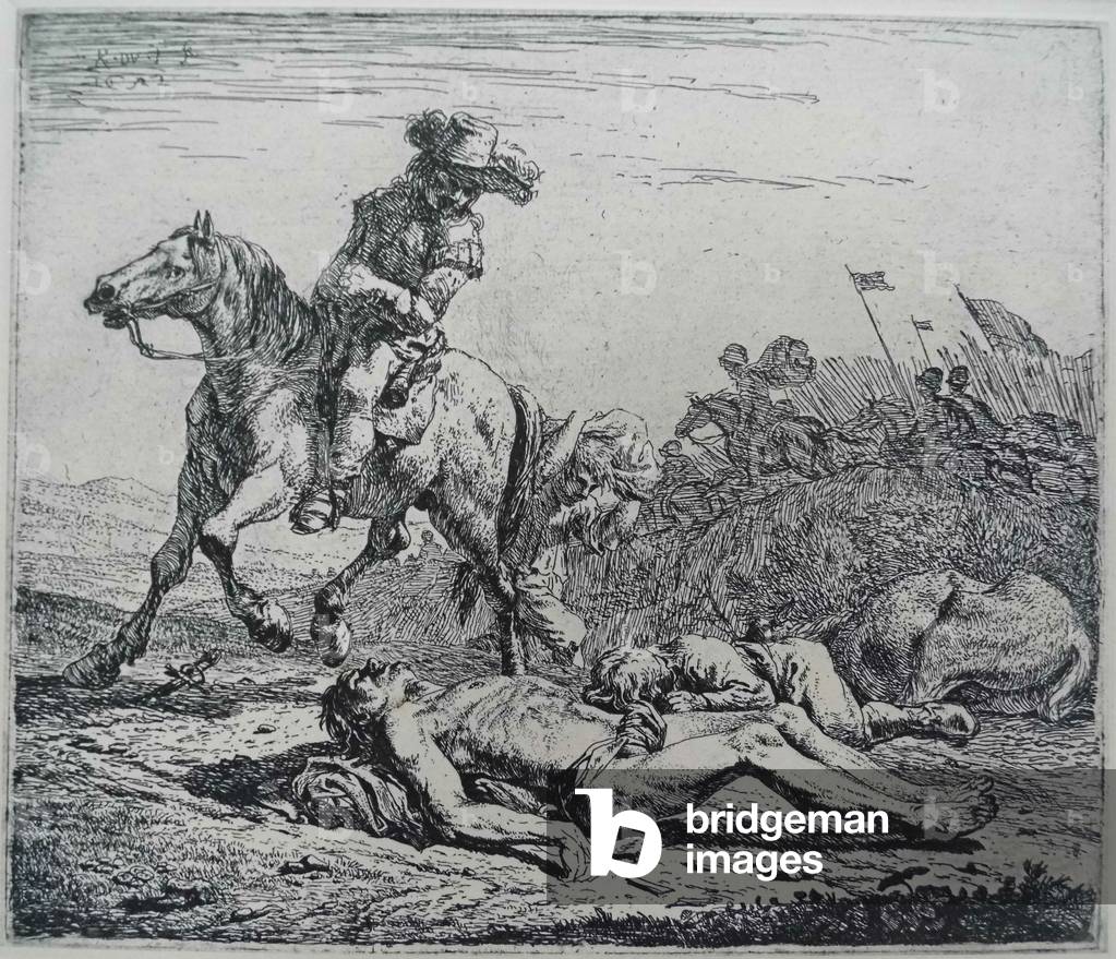 The Battlefield, 1652 (gravure)