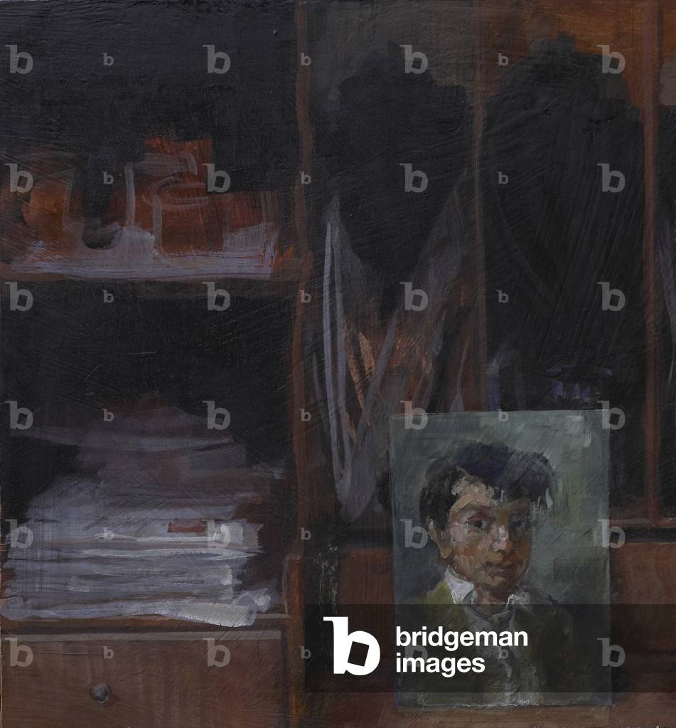 "Portrait auf einem Schreibtisch" 2004 von Emily Patrick