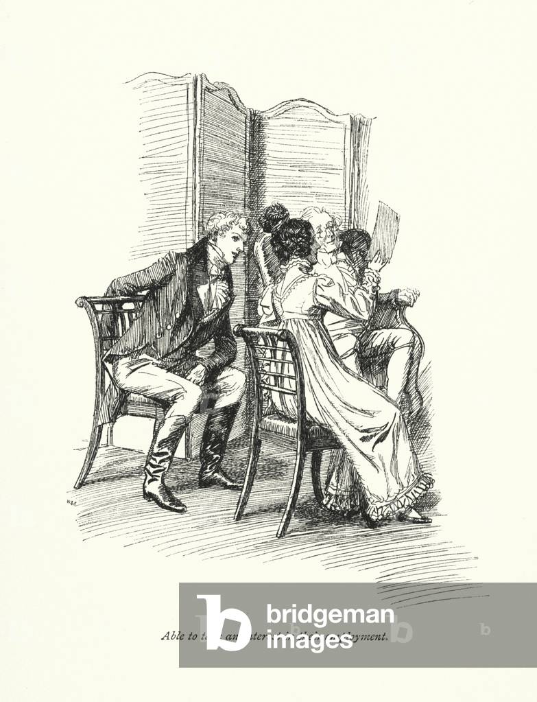 "Illustrazione per Emma di Jane Austen (incisione)" 1801 di Hugh Thomson