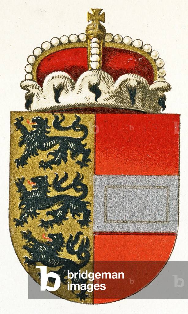 Wappen Kärntens, c.1898 (Farbe litho)