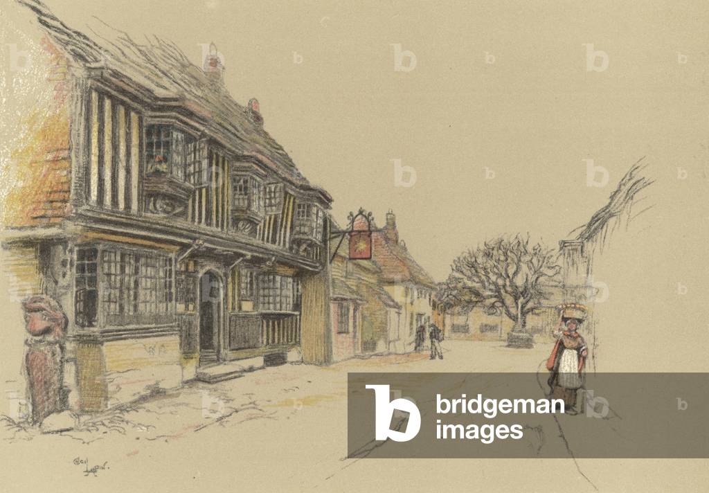 The Star Inn, Alfriston (color lito)