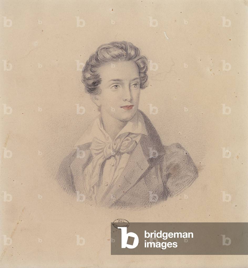 Immagine di Disegno "Ritratto del Principe Fritz Baciocchi (matita e acquerello su carta)" 1801 di French Scho