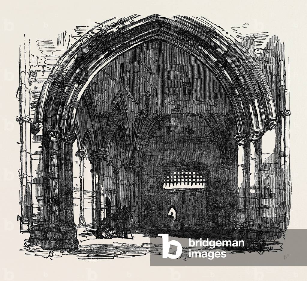 Image of Engraving depicting Bury St. Edmunds: Interior of the Abbey Gate 1867 1867