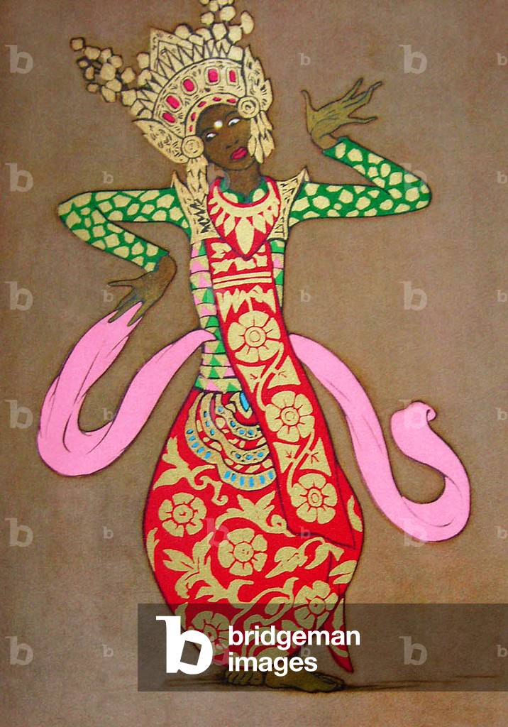 Indonesia: balinese classica ballerina di Tyra Kleen (1874-1951), c.1935