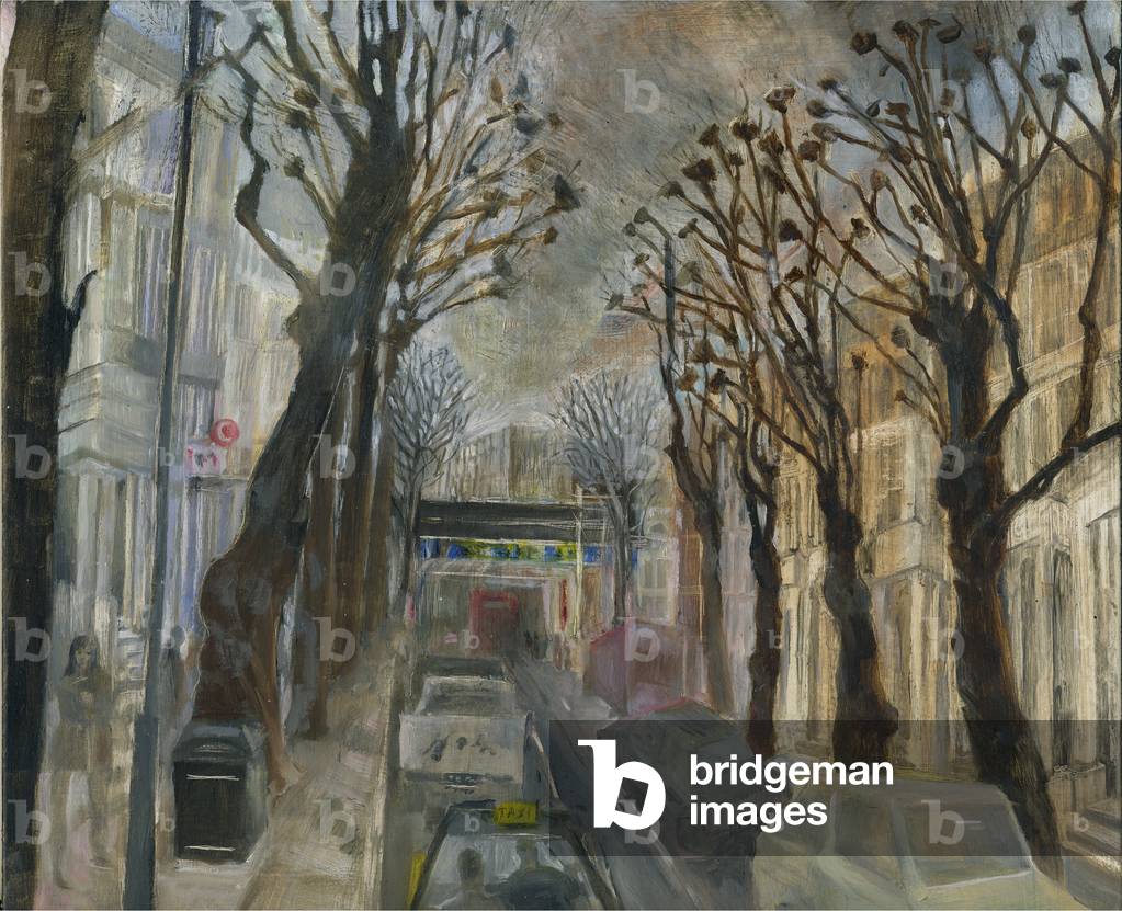 Bild von Gemälde "Ladbroke Grove Lockdown: 3. aus Oxford Gardens" 2021 von Mary Kuper