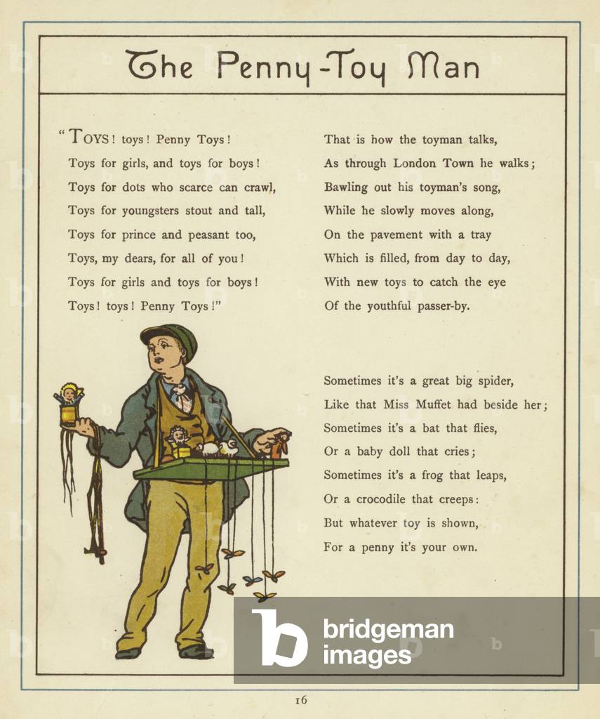 "The Penny-Toy Man (color lito)" di Thomas Crane