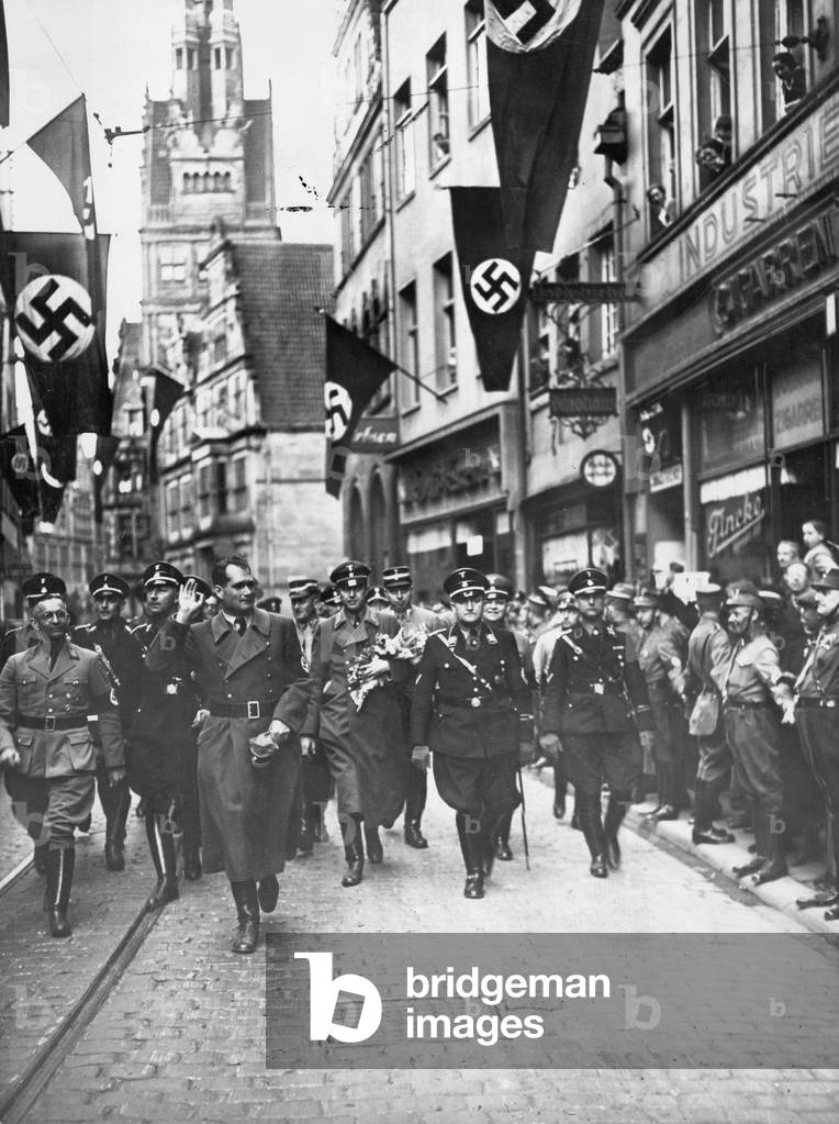 Immagine di Fotografia "Rudolf Hess in Muenster" 1936, b/w