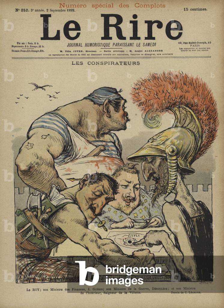 "Illustrazione per Le Rire (color lito)" di Charles Leandre