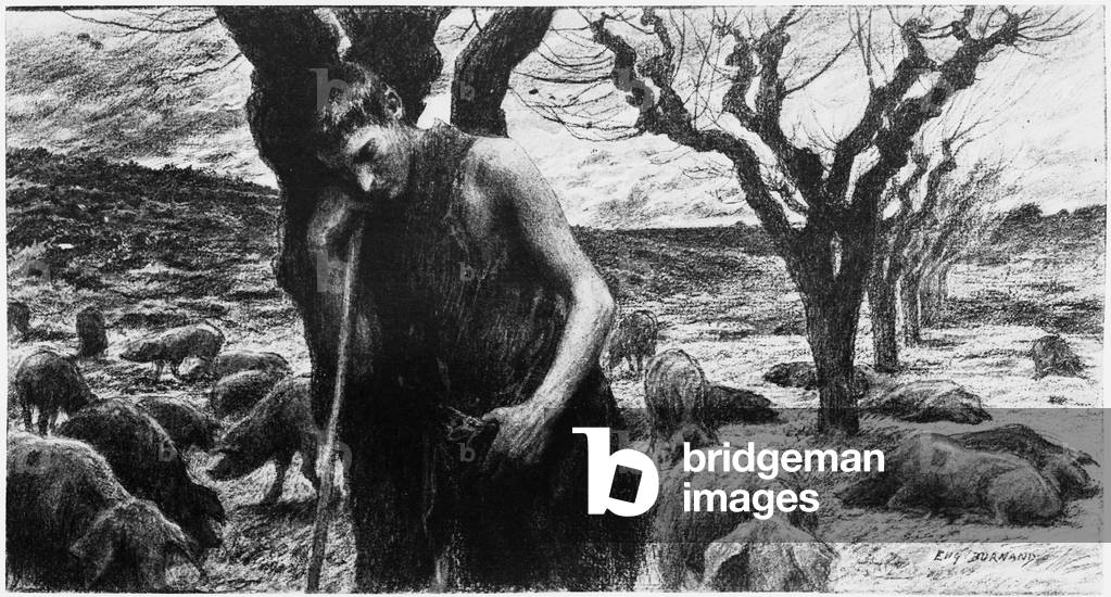 Parable of Jesus from the New Testament of the Holy Bible, b/w