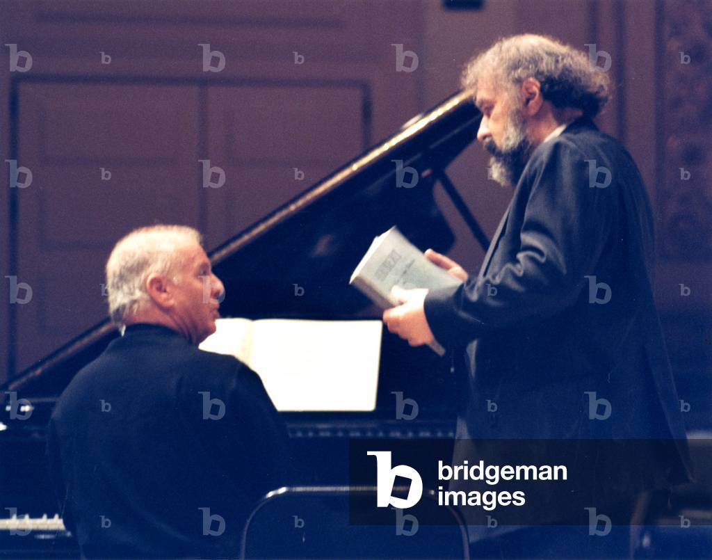 Image of Photography depicting Daniel Barenboim and Radu Lupu 2000