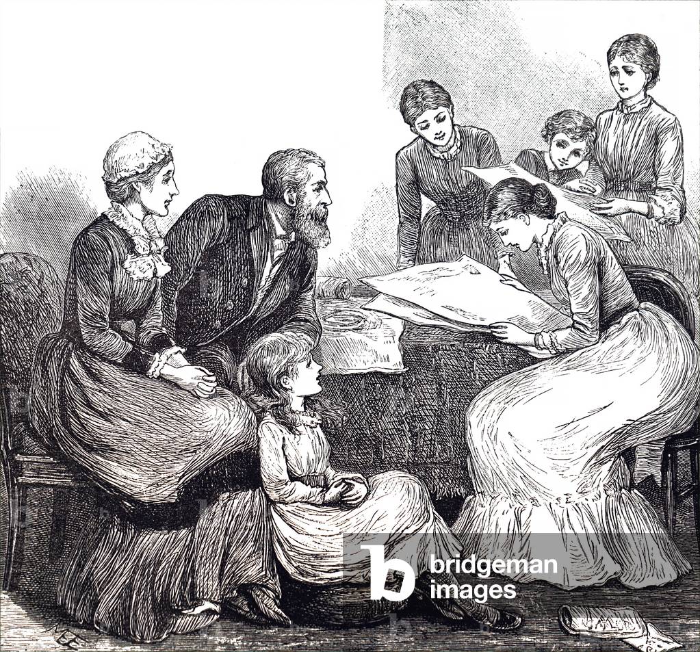 "Una giovane donna che legge" di Mary Ellen Edwards