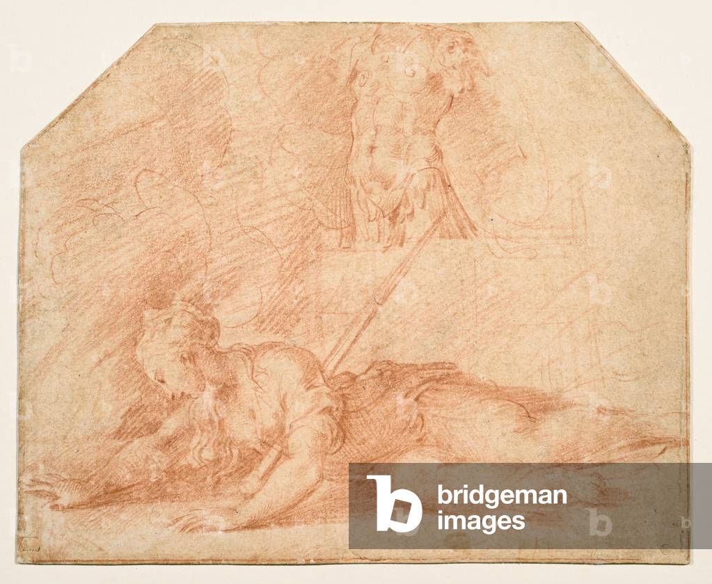 Image de Dessin représentant La mort de Dido 1527 par Parmigianino