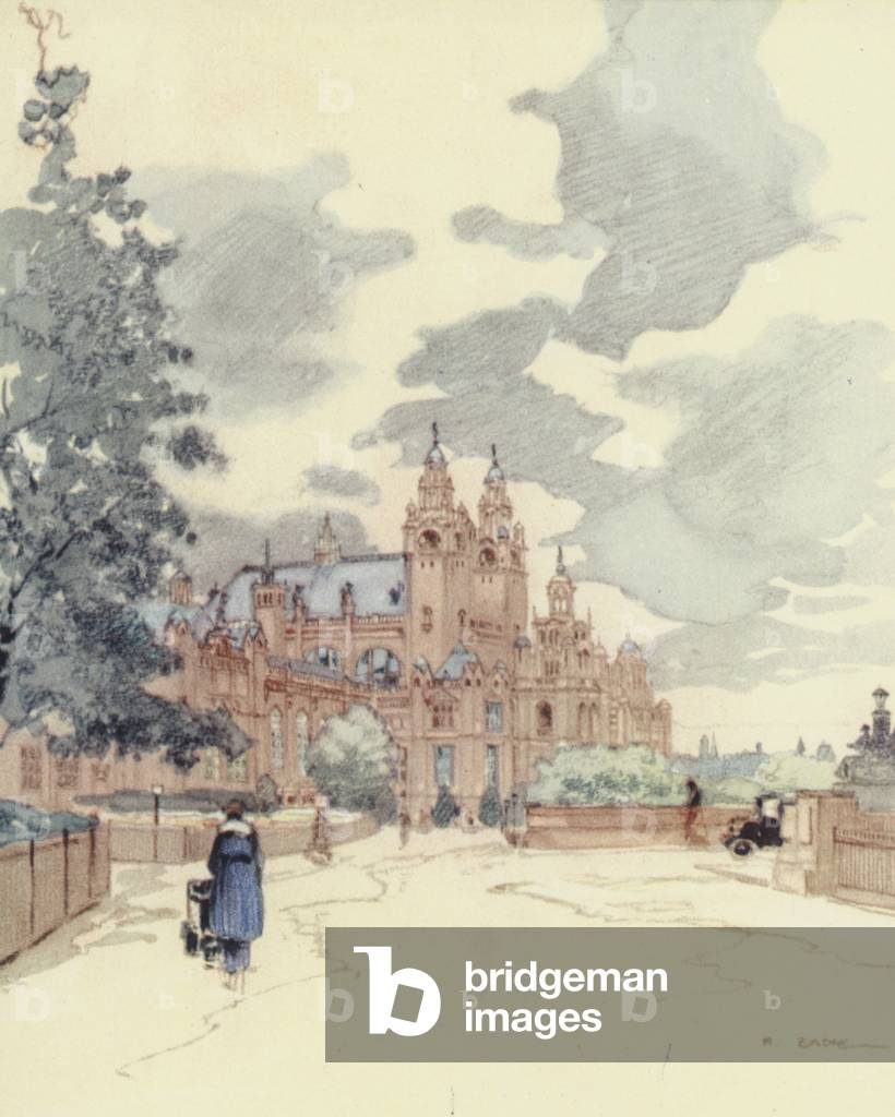 "Glasgow: Die Kunstgalerien (Farbe litho)" von Robert Eadie