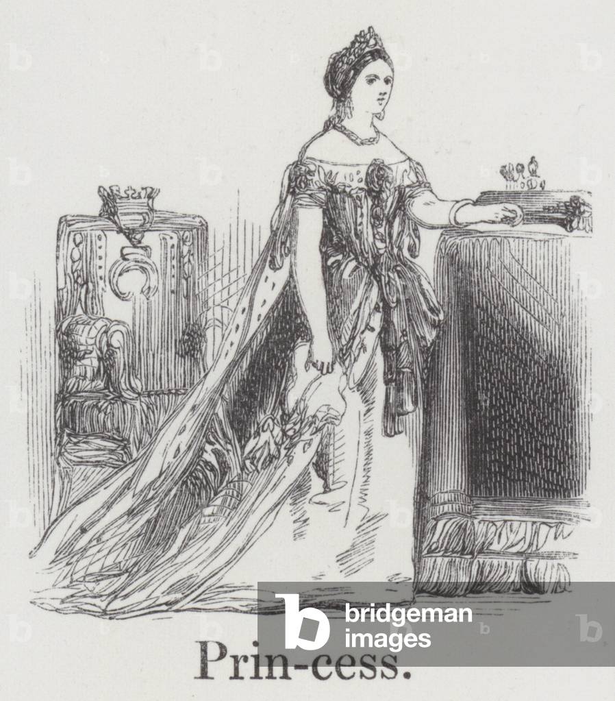 Princesse (gravure) par English School