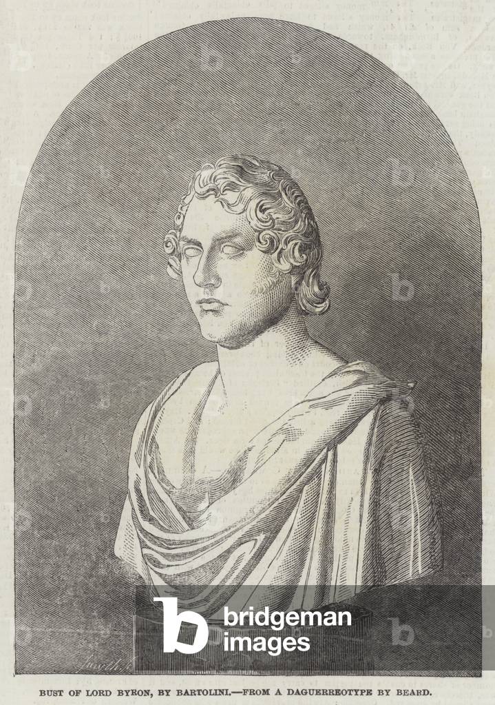 Buste de Lord Byron 1852 par English School