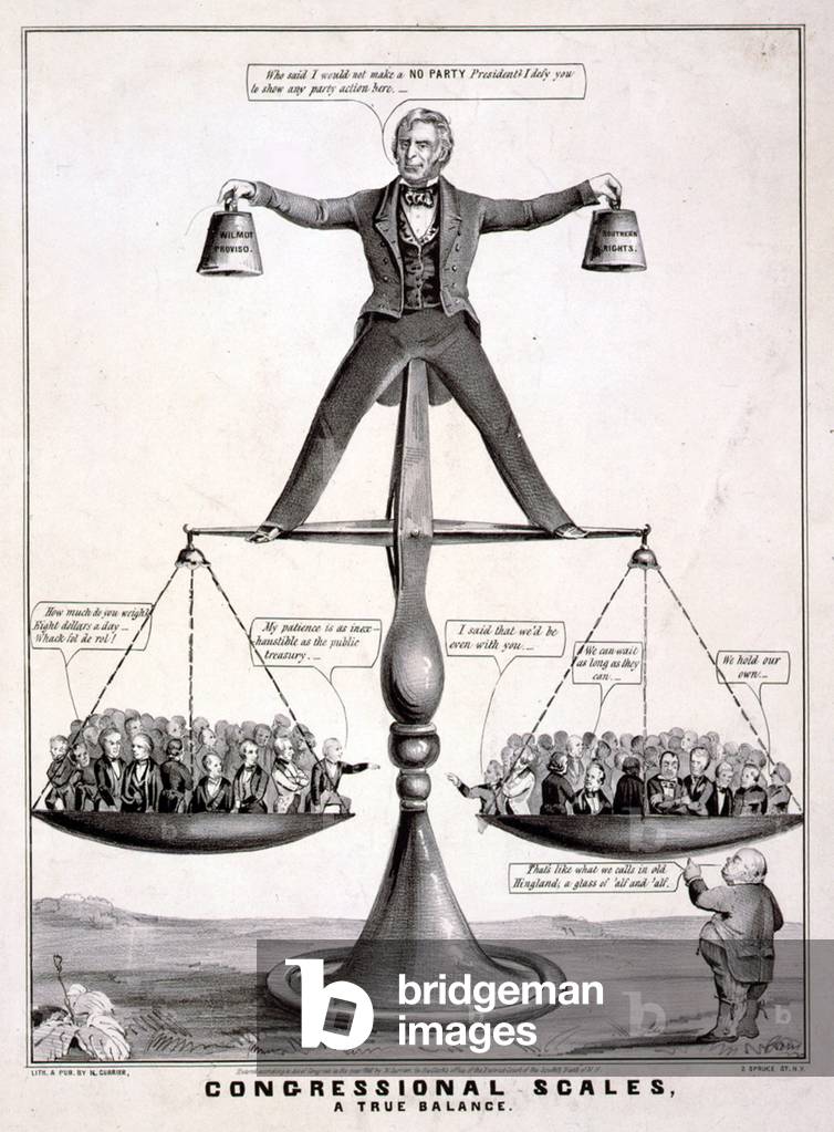 Immagine di Incisione "Satira sul Presidente Zachary Taylor 1850" 1850