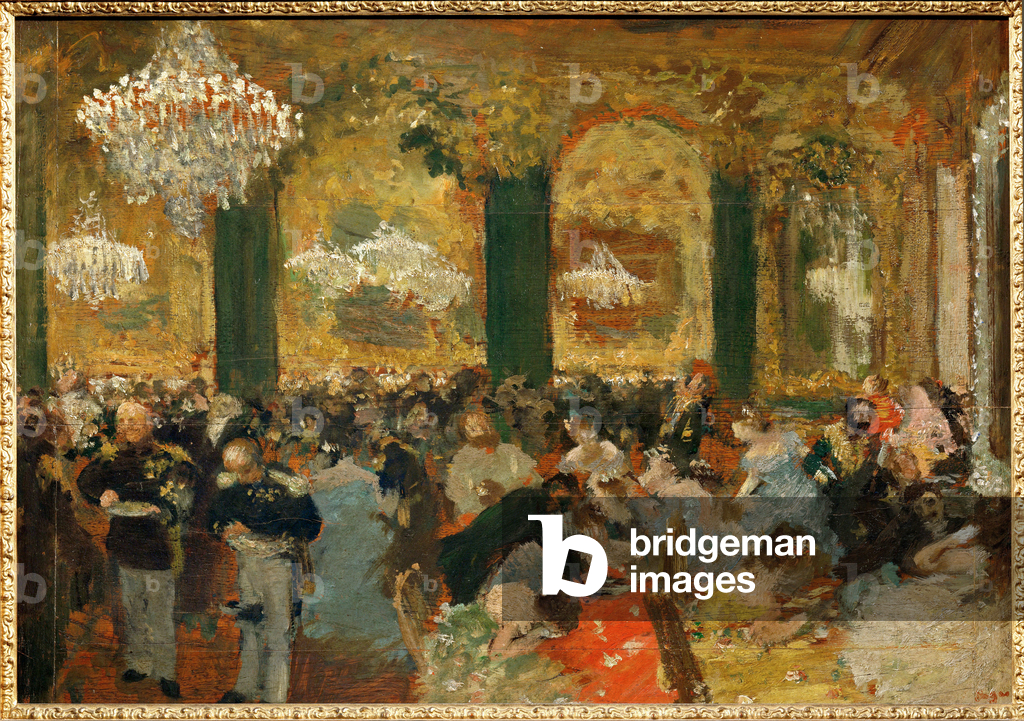 Le souper au bal (olio su tela)