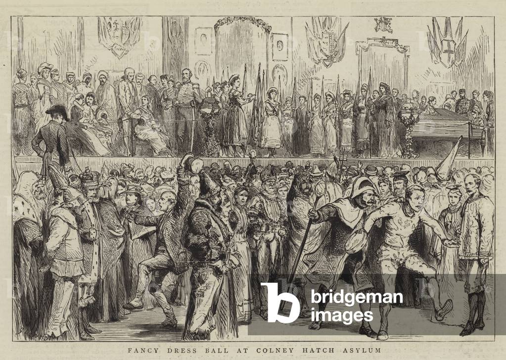 Fancy Dress Ball a Colney Hatch Asylum (incisione)