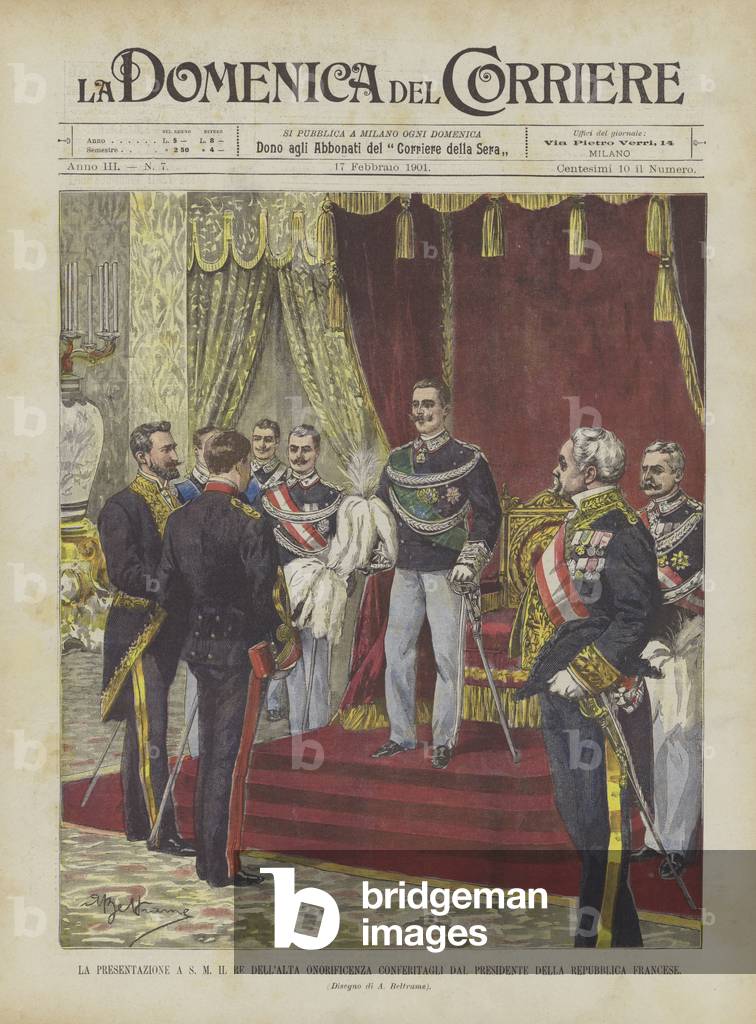 "Die Präsentation an SM The King Of The High Honor" von Achille Beltrame