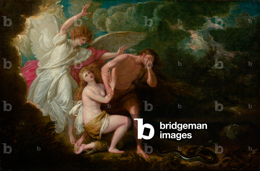 Immagine di Dipinto "La cacciata di Adamo ed Eva dal Paradiso" 1791 di Benjamin West