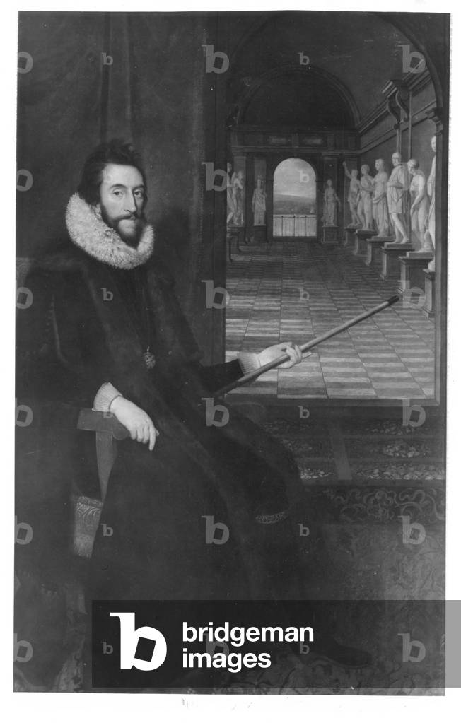 Image of Painting depicting Portrait of Thomas Howard 1618 by Daniel Mytens