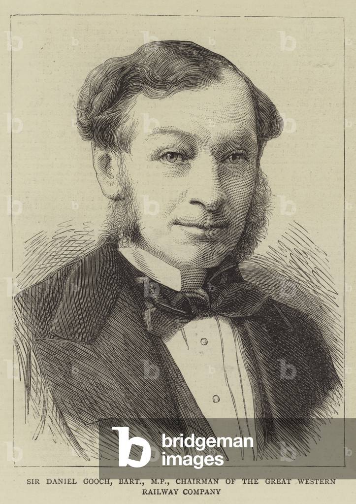 "Sir Daniel Gooch" von English School, b/w
