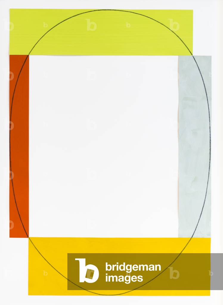 Image de Peinture représentant Tableau cadre 4 couleurs # 9 1984 par Robert Mangold