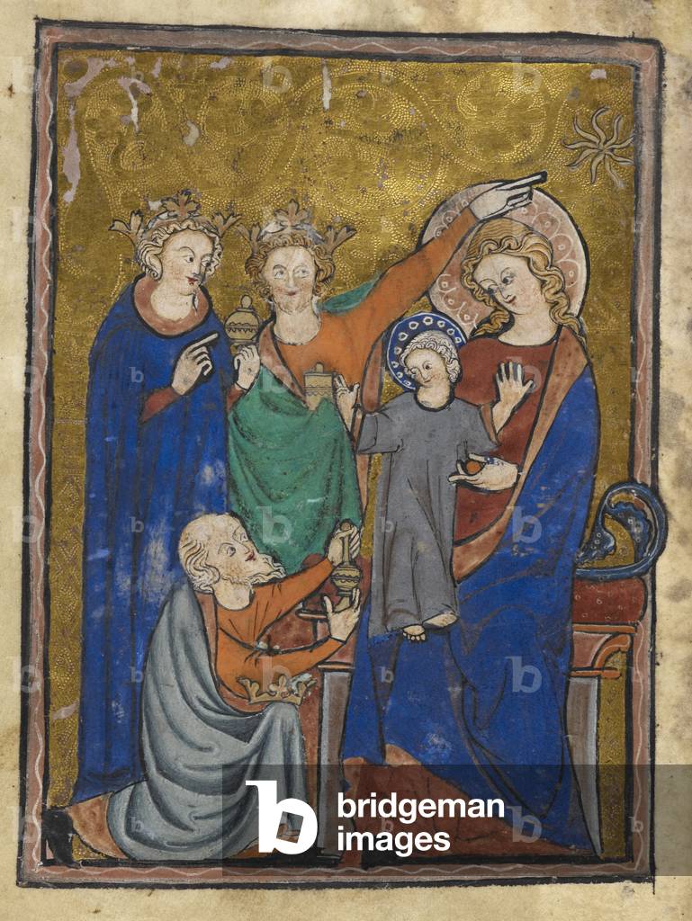 "Miniatur-Illustration des Lebens Christi."