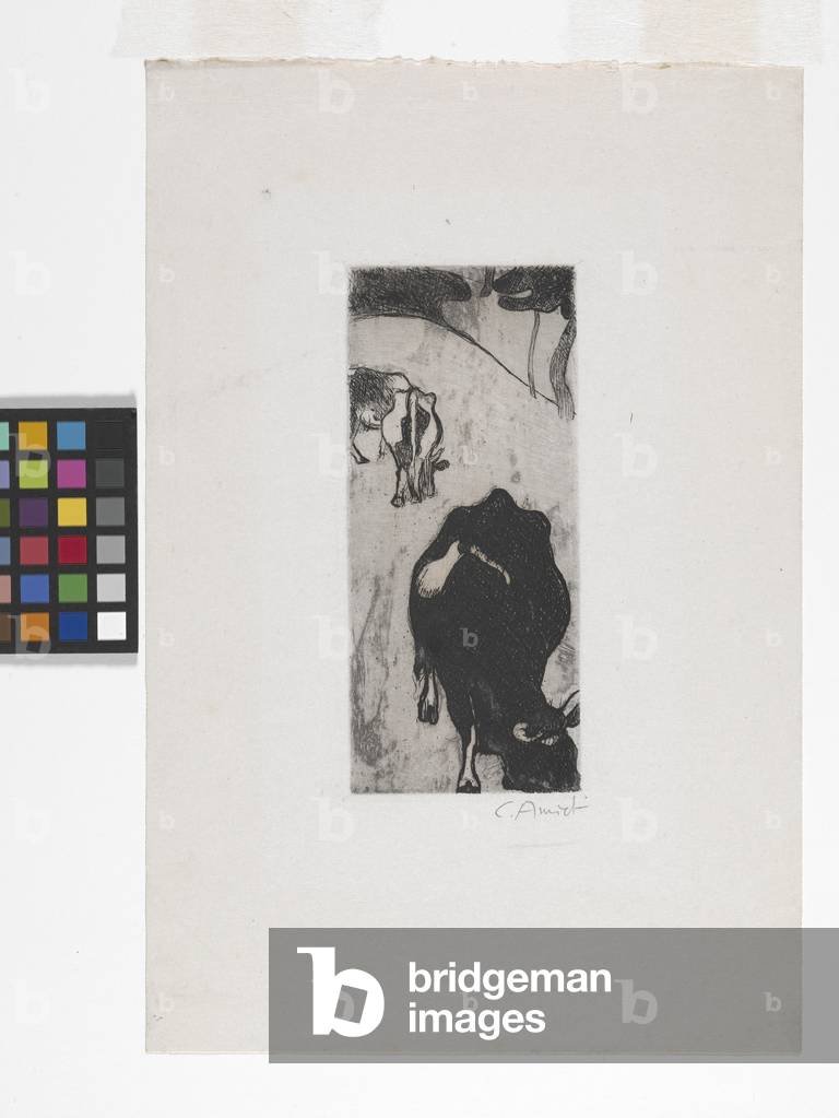 Les Vaches (The Cows) (etching)