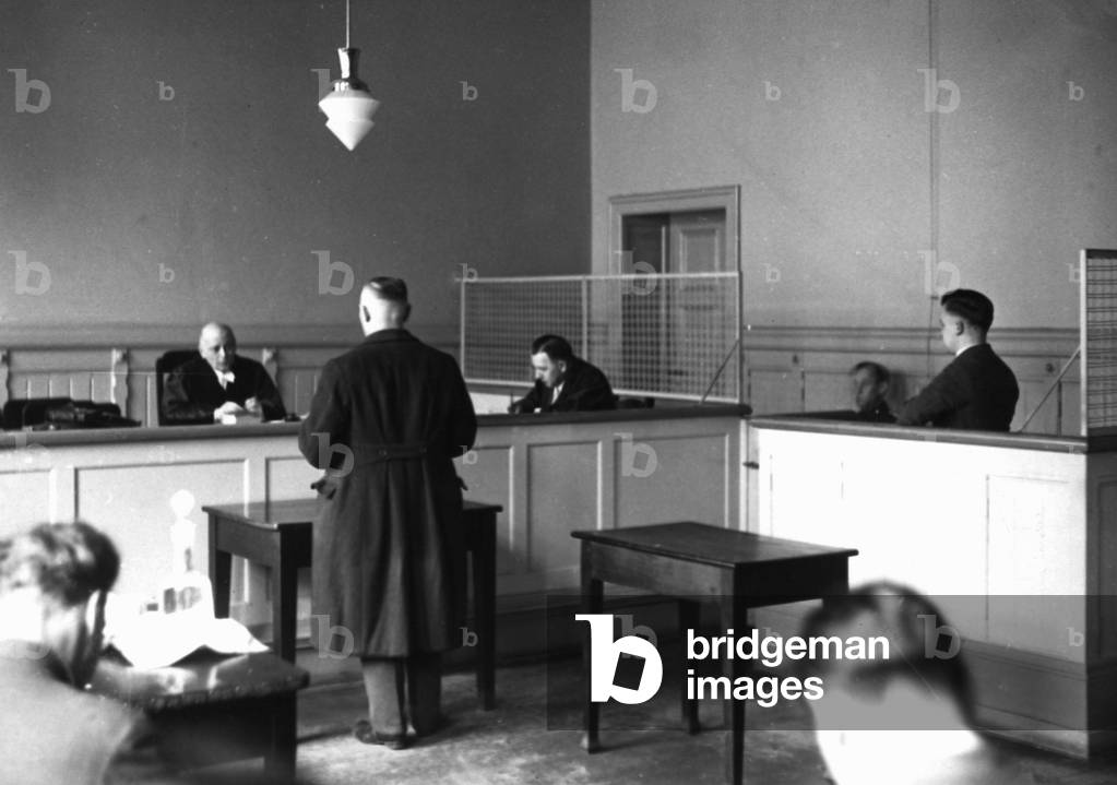 Accused in front of the court