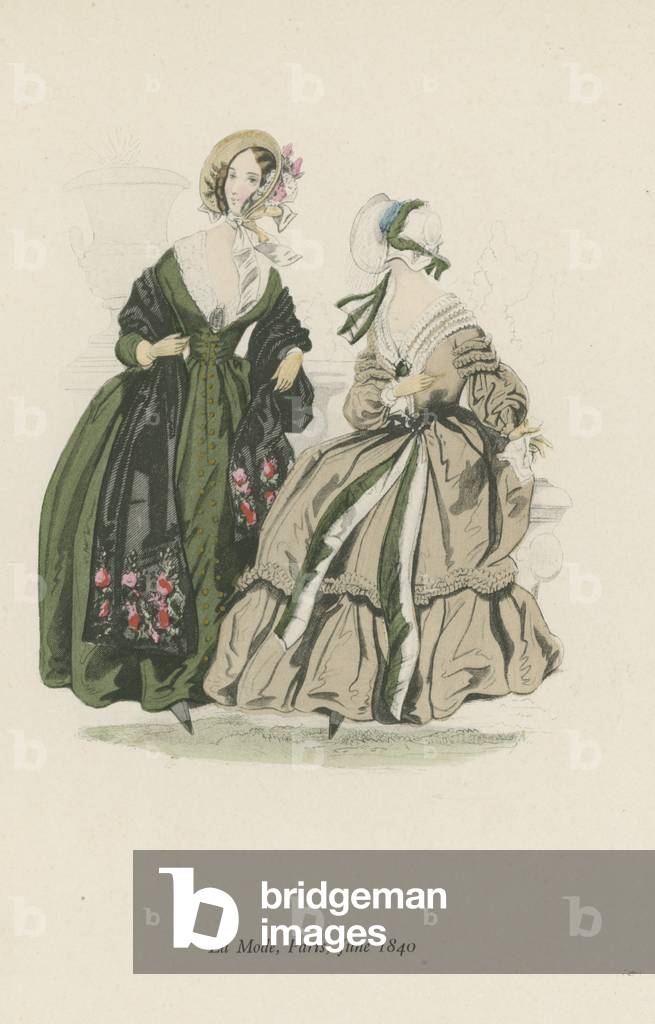La Mode, Parigi, giugno 1840 (colore lito)