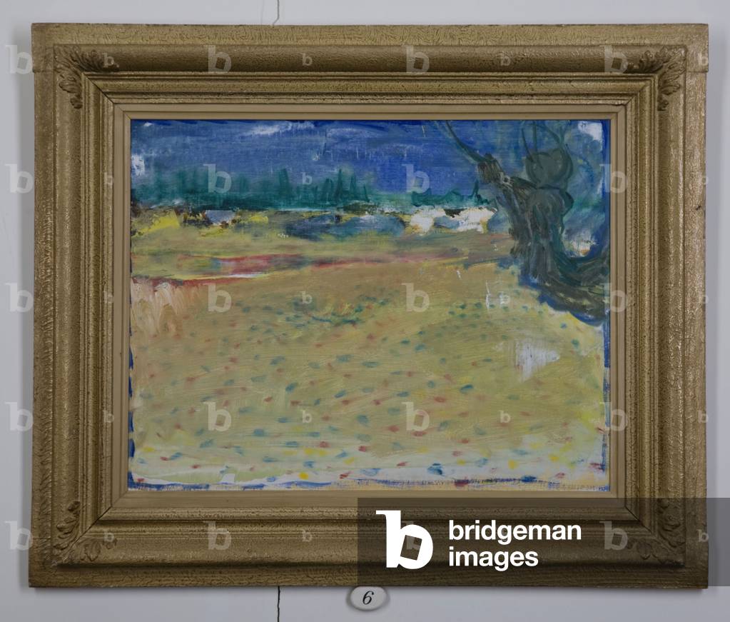 Bild von Gemälde "Landschaft" 1971 von Henry Inlander