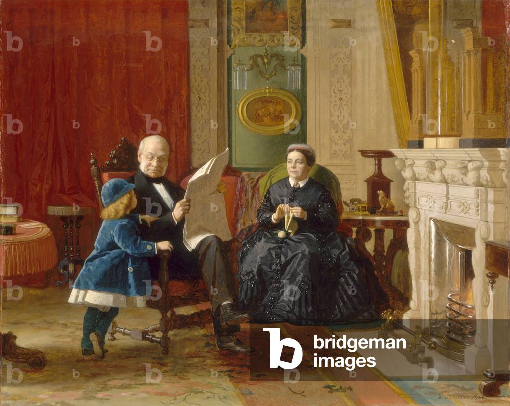 "Die braune Familie" 1869 von Eastman Johnson