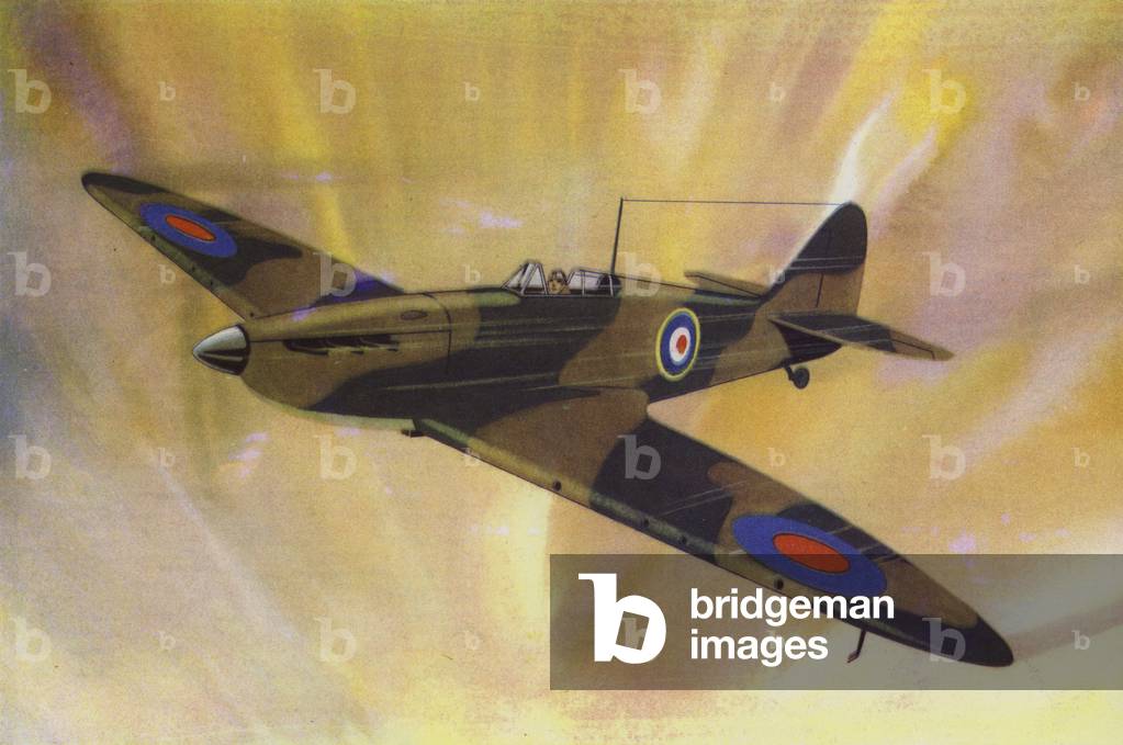"Supermarine «Spitfire» (colore lito)" 1901 di English School
