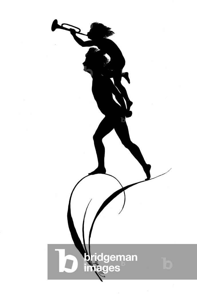 Illustrazione per Gottliche Jugen di K W Diefenbach (litografia)